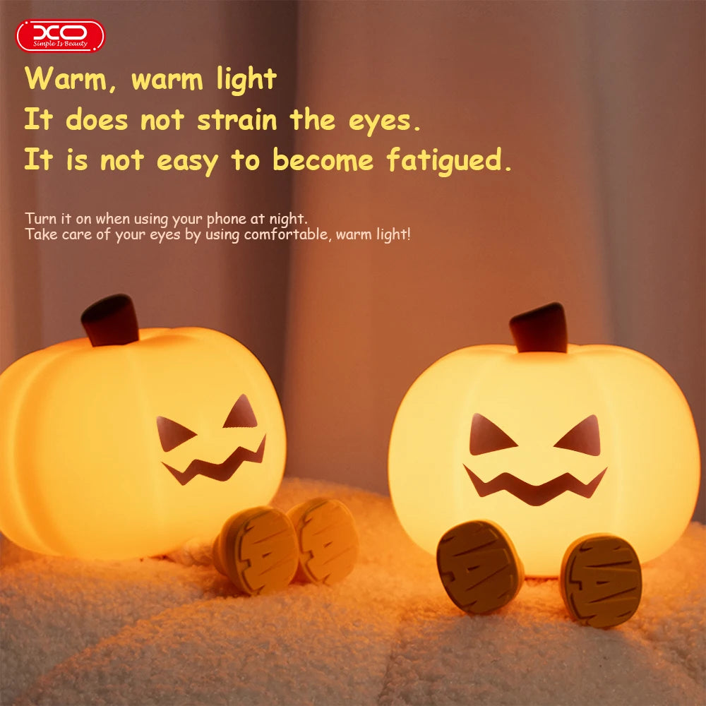 Spooky Smile Pumpkin Light – Glow-in-the-Dark Halloween Decor!