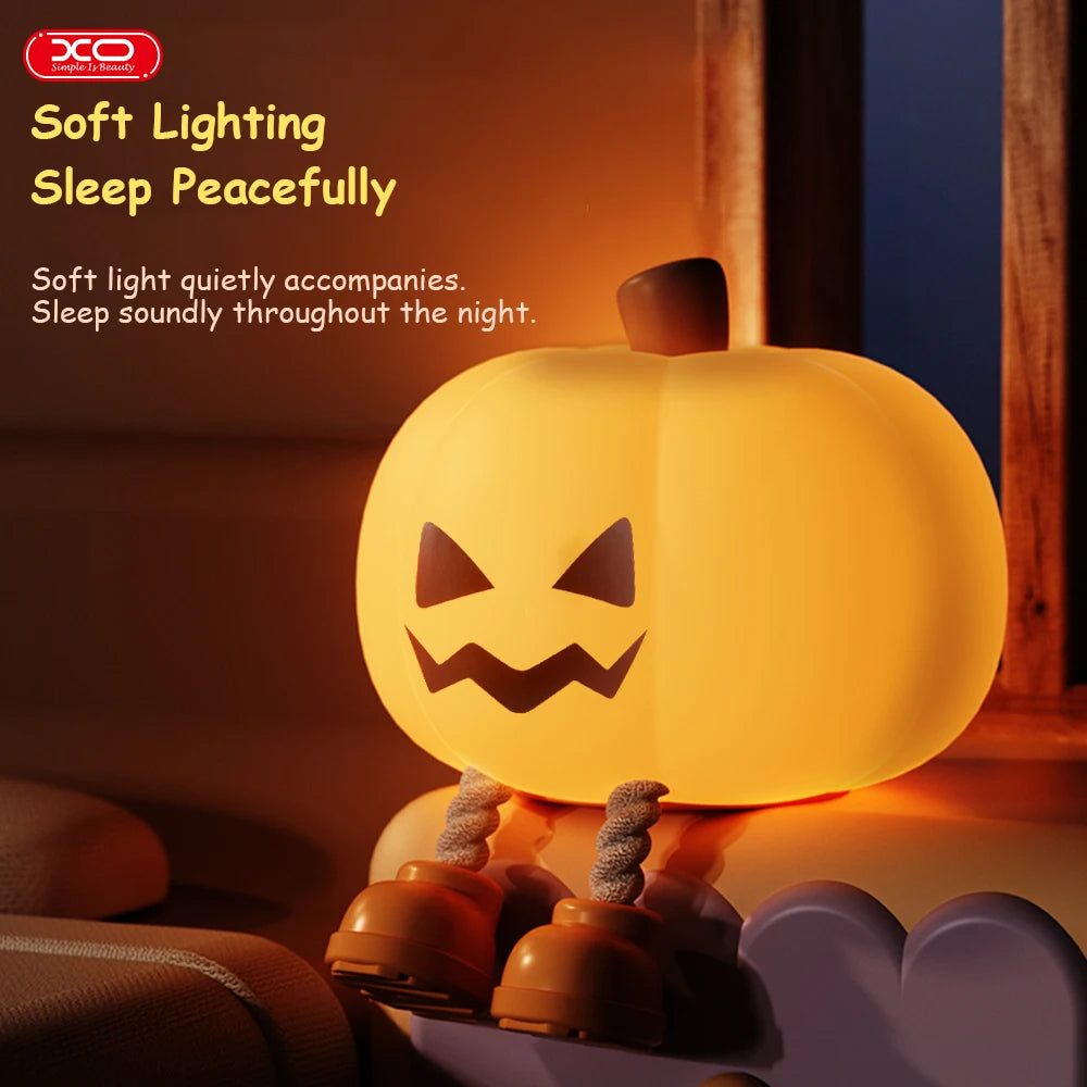 Spooky Smile Pumpkin Light – Glow-in-the-Dark Halloween Decor!